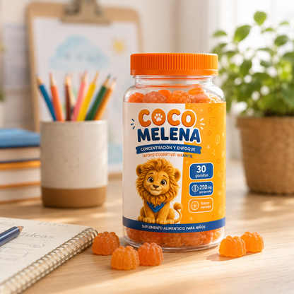 COCO MELENA - GOMITAS DE MELENA DE LEON, CONCENTRACION Y ENFOQUE